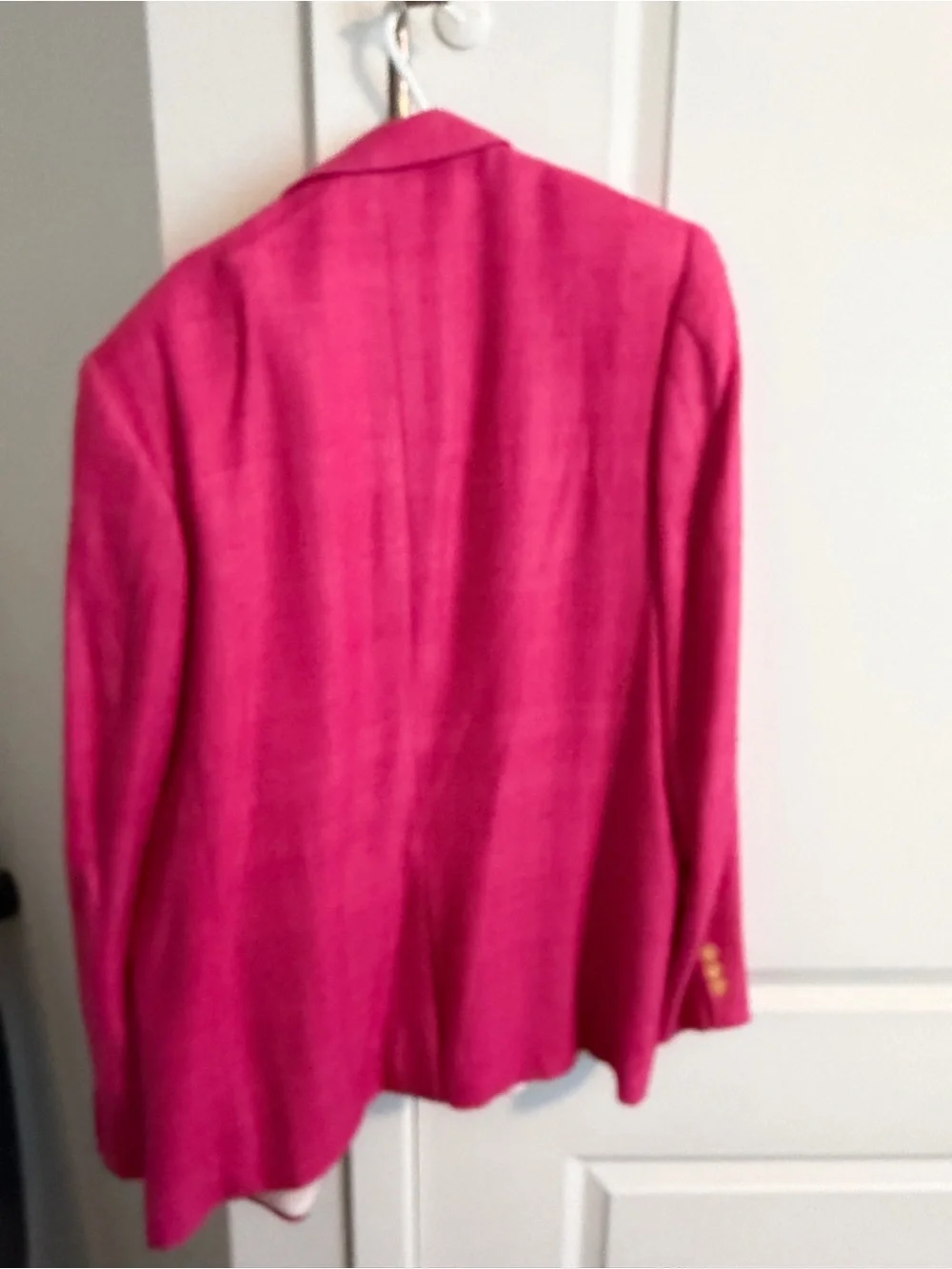 Men's Hot Pink Textured Blazer